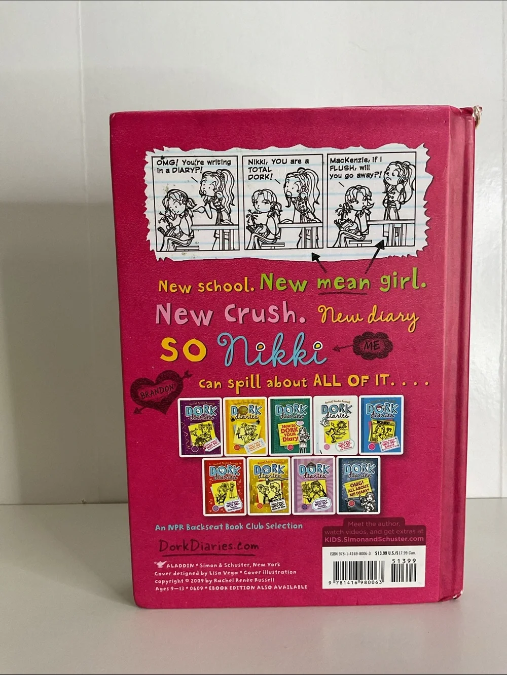 Dork Diaries books 1-4 by Rachel Renee Russell starter series hardcover books